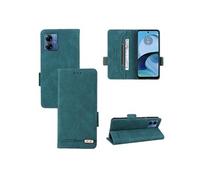 Etui Pour Motorola MOTO G14 Protection Complète Housse De Protection Coque En Cuir Folio Flip Insertion De Carte Avec Porte-cartes Kickstand - Vert
