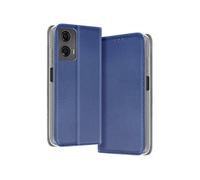 Etui pour Motorola Moto G24, G04 et G04s Clapet Porte-carte et Support Bleu