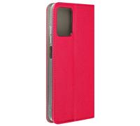 Étui pour Motorola Moto G24, G04 et G04s Effet Granulé Porte carte Rouge