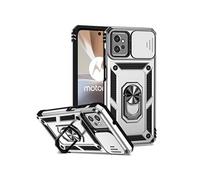 Etui pour Motorola Moto G32 avec support de cycle rotatif, support de voiture magnétique et couvercle de caméra coulissante compatible avec Motorola
