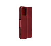 Etui pour Motorola Moto G34 Clapet Portefeuille Support Dragonne Bordeaux
