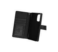 Etui pour Motorola Moto G52 et G82 Clapet Portefeuille Support Vidéo Dragonne Noir