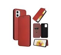 Etui pour Motorola Moto G53/G23/G13 Case de flip de motif en fibre de carbone avec support de carte de fermeture compatible avec Motorola Moto