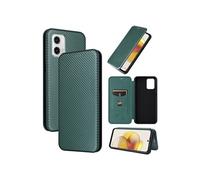 Etui pour Motorola Moto G53/G23/G13 Case de flip de motif en fibre de carbone avec support de carte de fermeture compatible avec Motorola Moto