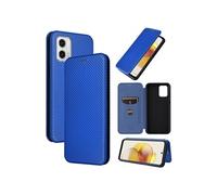 Etui pour Motorola Moto G53/G23/G13 Case de flip de motif en fibre de carbone avec support de carte de fermeture compatible avec Motorola Moto