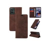 Etui pour Motorola Moto G55 5G RFID Blocking Flip Book Pliant Wallet Cuir avec porte-carte et couvercle de la kickstand compatible avec Motorola Moto