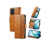 Etui pour Motorola Moto G55 5G RFID Blocking Flip PU Leather Cover avec porte-cartes et Kickstand compatible avec Motorola Moto G55 5G-Kaki