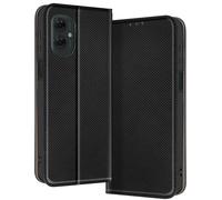 Étui pour Motorola Moto G55 Clapet Porte-carte et Support Vidéo Noir