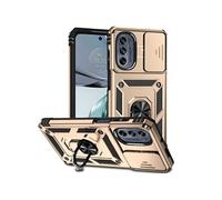 Etui pour Motorola Moto G62 5G avec support de cycle rotatif, support de voiture magnétique et couvercle de caméra coulissante compatible avec