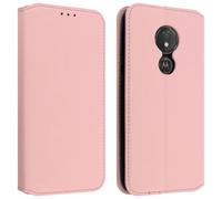 Similicuir Cover Classic Edition pour Motorola Moto G7 Power - Or rose