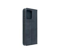 Étui pour Motorola Moto G84 Portefeuille Motif Damier Collection Geo Bleu Nuit