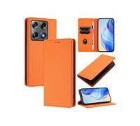 Etui pour Motorola Signature 5G fermeture magnétique, étui portefeuille fin en cuir avec protection RFID et emplacements pour cartes, compatible avec