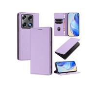 Etui pour Motorola Signature 5G fermeture magnétique, étui portefeuille fin en cuir avec protection RFID et emplacements pour cartes, compatible avec