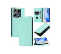 Etui pour Motorola Signature 5G fermeture magnétique, étui portefeuille fin en cuir avec protection RFID et emplacements pour cartes, compatible avec