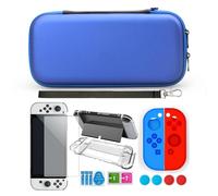 Étui de rangement - INF - Switch OLED - 9 pièces - Bleu - Accessoires inclus