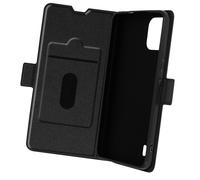 Étui pour Nokia C12 Clapet Porte-carte Support Vidéo Design Fin Wallet Slim Noir