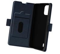 Étui pour Nokia C12 Clapet Porte-carte Support Vidéo Wallet Slim Bleu Nuit