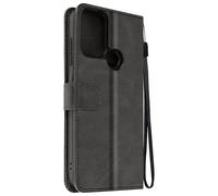 Étui pour Nokia C22 Dragonne Clapet Support Portefeuille Noir