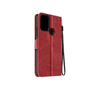 Etui pour Nokia C22 Dragonne Clapet Support Portefeuille Rouge