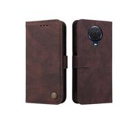 Etui Pour Nokia G10 Housse De Protection Supports De Fente Pour Carte Cuir FOXDOCK Marron