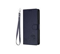 Etui Pour Nokia HMD Skyline Portefeuille A Rabot RFID Chat Porte-fente Pour Carte, FOXDOCK Bleu