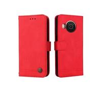 Etui Pour Nokia X10 Cuir Housse De Protection Supports De Fente Pour Carte FOXDOCK Rouge