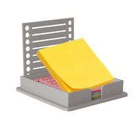 Étui pour notes adhésives Distributeur Support Conteneur Avec Gabarit | Notes adhésives pour bureau, bureau à domicile, matériel scolaire, salle de classe, niche