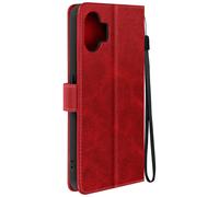 Etui pour Nothing Phone 2 Dragonne Clapet Support Portefeuille Rouge