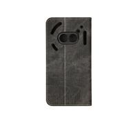 Etui pour Nothing Phone 2a et 2a Plus Denim Portefeuille et Stand Noir chiné