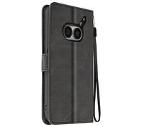 Etui pour Nothing Phone 2a et 2a Plus Dragonne Support Portefeuille Noir
