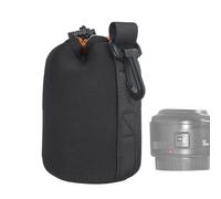 Étui pour objectif - Pochette de rangement en néoprène avec sangle et crochet | Pochette rembourrée douce et épaisse | Étui de protection pour objectif d'appareil photo | Objectif DSLR pour le