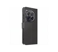 Etui pour OnePlus 12 5G Clapet Portefeuille Support Vidéo Noir