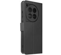 Étui pour OnePlus 12 et OnePlus 12R - AVIZAR - Clapet Portefeuille Support Vidéo - Noir