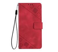 Étui Pour Oneplus 9 Cuir Magnétique Portefeuille À Rabot Titulaire De La Carte - Rouge