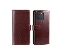 Etui pour OnePlus Nord 6 Modèle Crazy Horse avec Porte-cartes et Support Marron