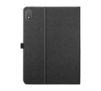 Étui pour OnePlus Pad 3 Effet Cuir Toilé avec Support et Porte-Cartes Noir