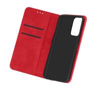 Étui Oppo A16 et A16s Folio Portefeuille Fonction Support Vidéo rouge