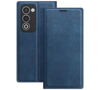Etui pour Oppo A5 Folio Classique avec Fonction Support Bleu nuit