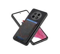 Etui Pour OPPO A5 Pro Support De Voiture Magnétique Conception De Poche Jeans Fente Pour Crad FOXDOCK Noir