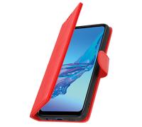 Étui pour Oppo A53 Clapet Portefeuille Fonction Support Vidéo Rouge