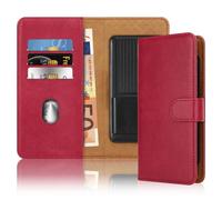 Etui pour Oppo A53s Coque en ROUGE Protection Portefeuille