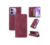 Etui pour OPPO A5X 4G/5G RFID Blocking Flip Book Pliant Wallet Cuir avec porte-carte et couvercle de la kickstand compatible avec OPPO A5X
