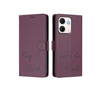 Etui Pour OPPO A5x 4G Blocage RFID Porte-cartes Portefeuille Cuir PU COUVERTURE FLIP Violet