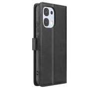 Avizar Étui pour Oppo A6 Pro Folio Classique avec Fonction Support Noir