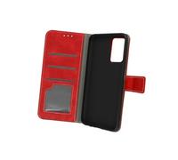 Etui pour Oppo A76, A96 et Realme 9i Clapet Portefeuille Support Vidéo Rouge