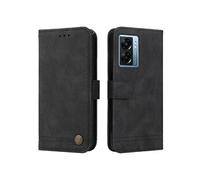 Etui Pour Oppo A77 5G Housse De Protection Cuir Supports De Fente Pour Carte FOXDOCK Noir