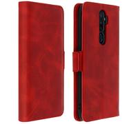 Étui pour Oppo A9 2020 et A5 2020 Housse Folio Porte-carte Fonction Support Rouge