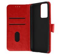 Étui pour Oppo Find X5 lite Clapet Portefeuille Fonction Support Vidéo Rouge