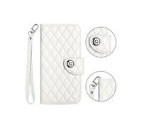 Etui Pour OPPO Find X8 Portefeuille Couverture Protection Elégante Antichoc Titulaire De La Carte Bande De Poignet Blanc