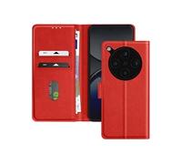Avizar Étui pour Oppo Find X8 Pro Clapet Portefeuille et Support Vidéo Rouge